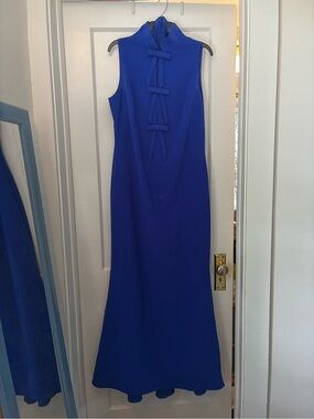 formal halter neck dress Long Formal Halter Neck Evening Prom Dress main image 1